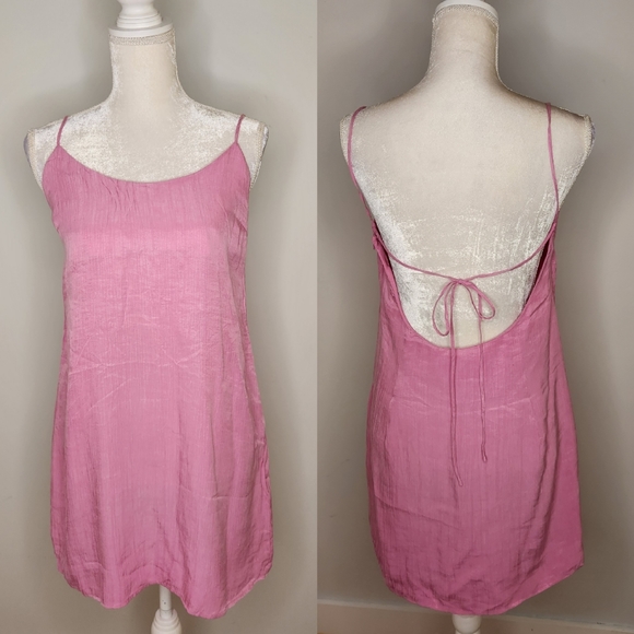 Zara, Low Back Dress, Pink - Picture 1 of 5